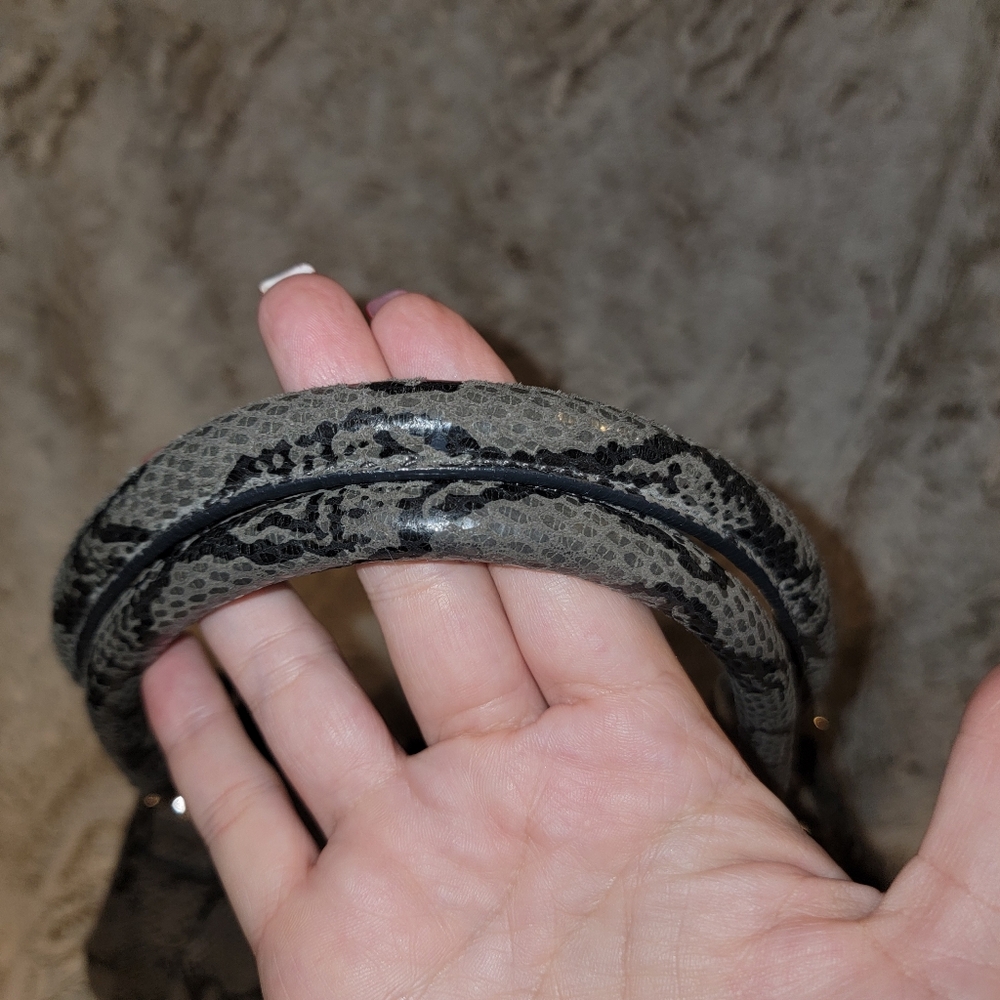 Harley Davidson Python Leather, Gray And Black Ba… - image 6